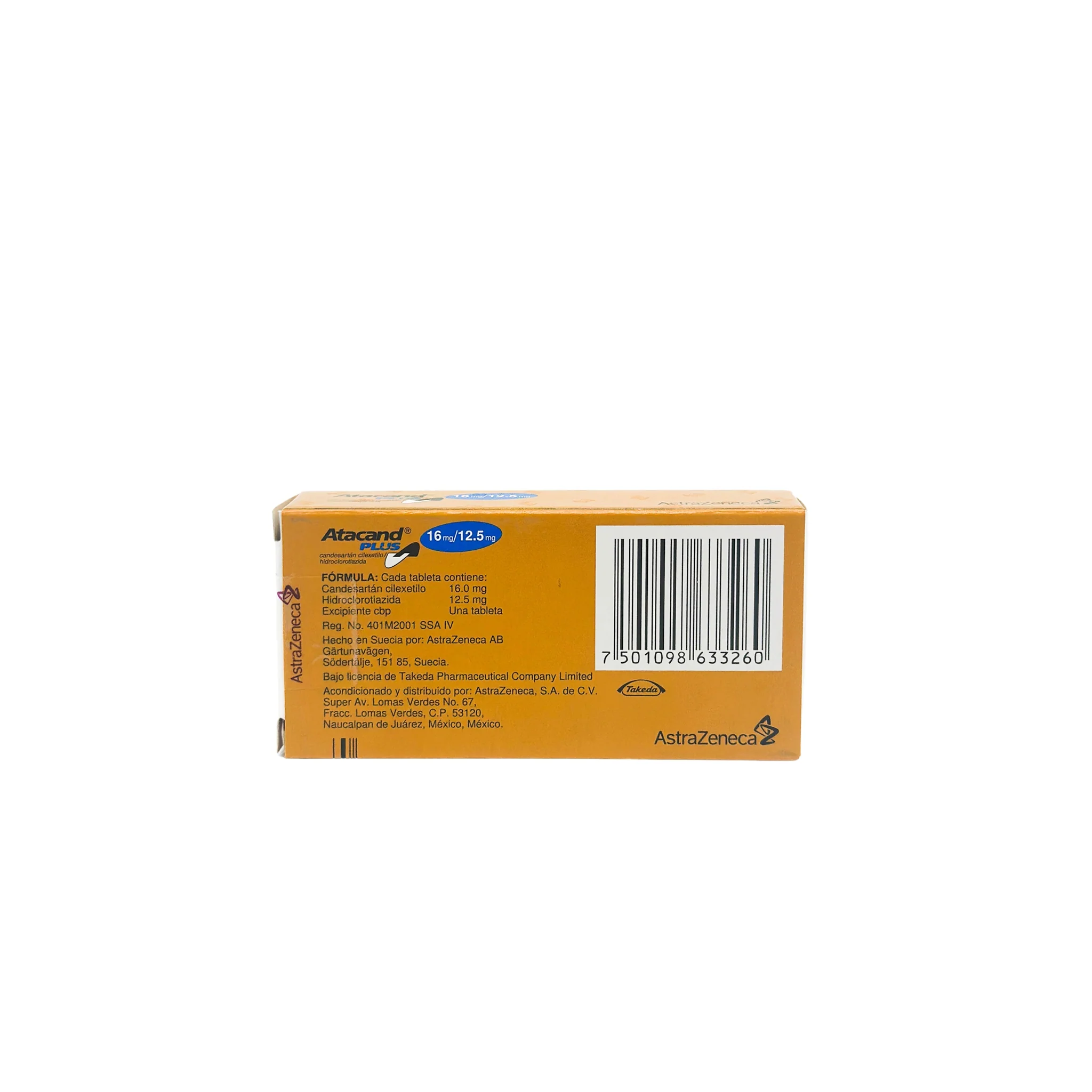 Atacand Plus Tabletas 16 Mg/12,5 Mg, 28 Tabletas - Image 4