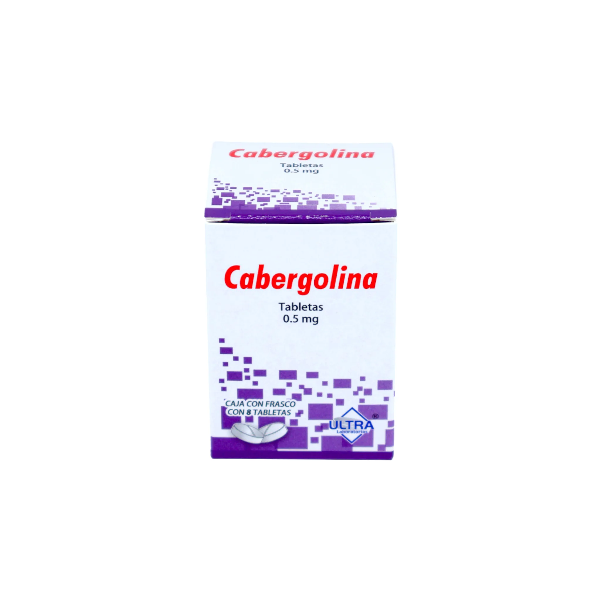 Cabergolina 0.5 mg, 8 tabletas - Image 3