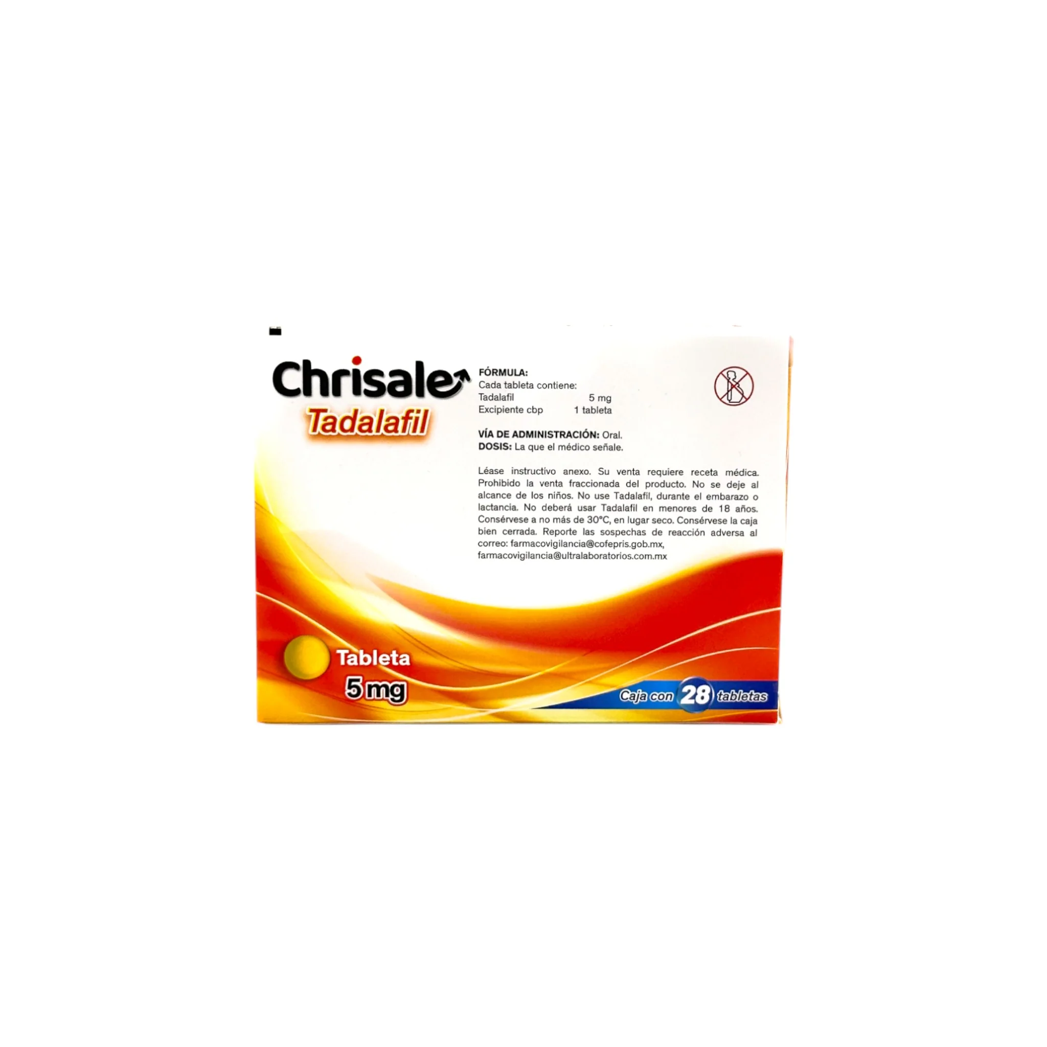 Chrisale Tadalafil 5 mg, 28 tabletas - Image 4