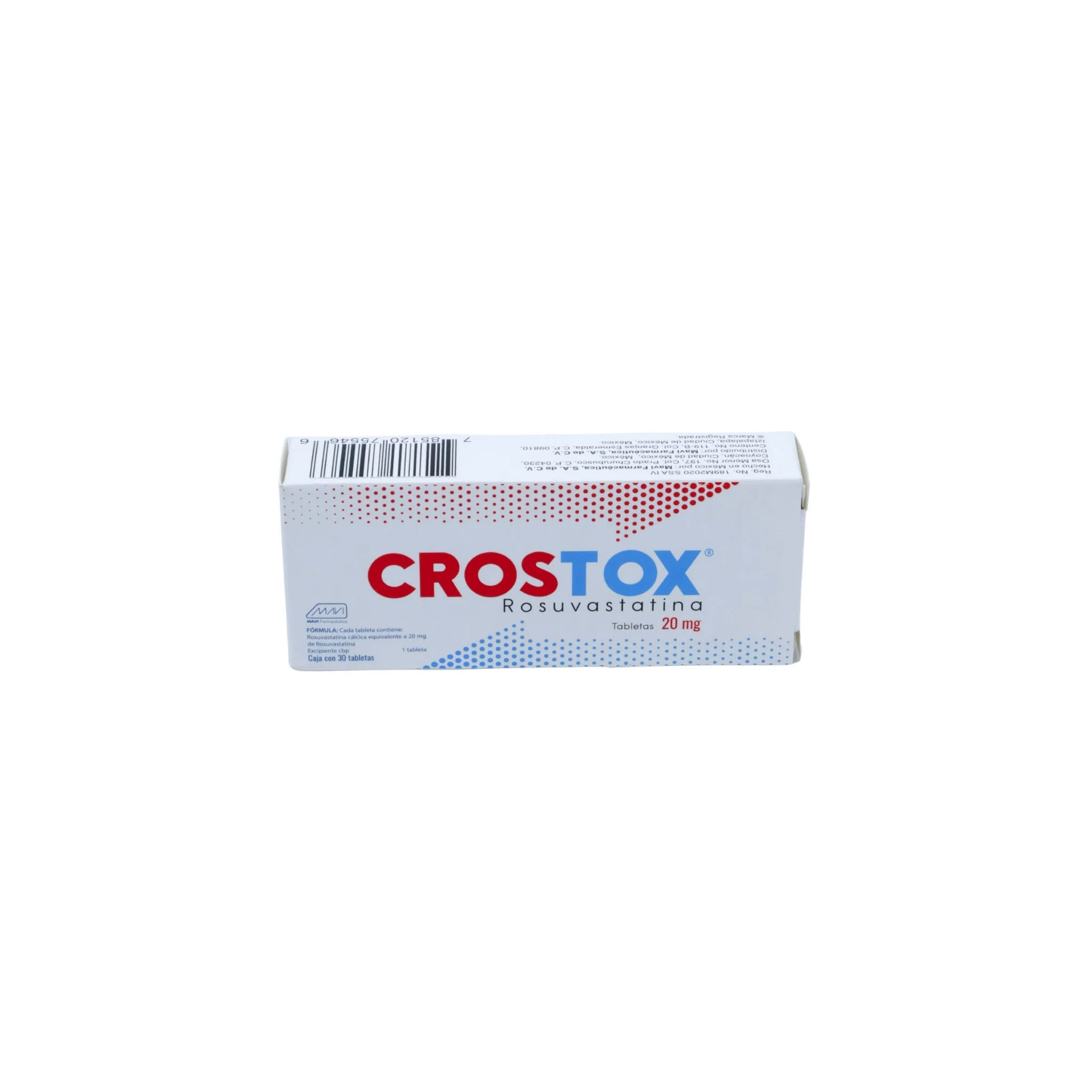 Crostox Rosuvastatina de 20mg Caja C/30 - Image 3