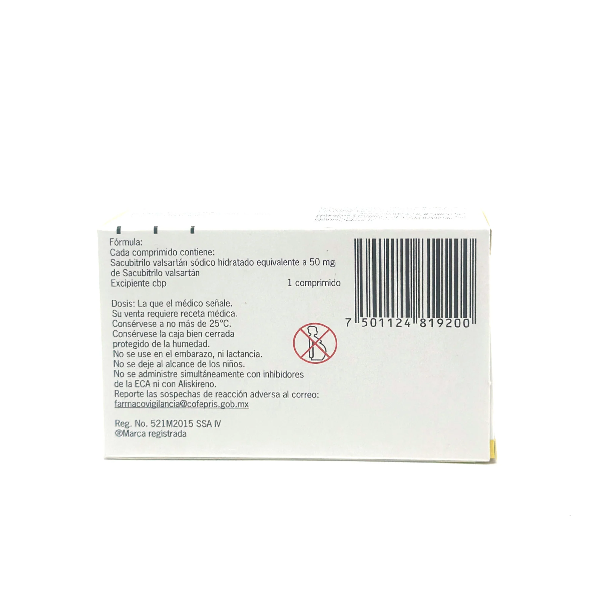 Entresto 50 mg Caja C/ 30 comprimidos Sacubitrilo valsartán - Image 4
