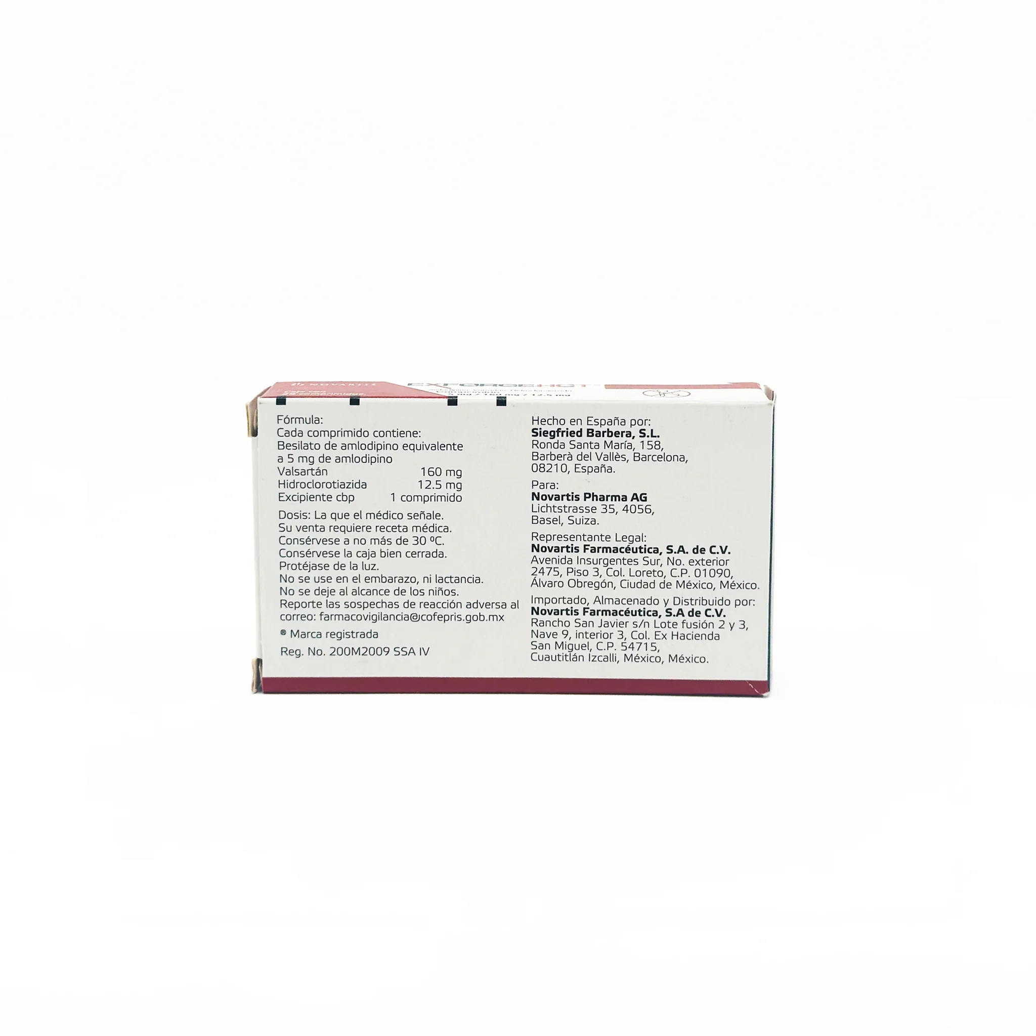 Exforgehct 5 mg / 160 mg/ 12.5 mg Caja con 28 Comprimidos - Image 4