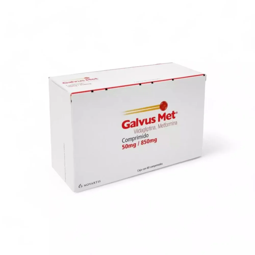 Galvus Met Vildagliptina Metformina 50mg, 850 mg de Caja C/60 - Image 3