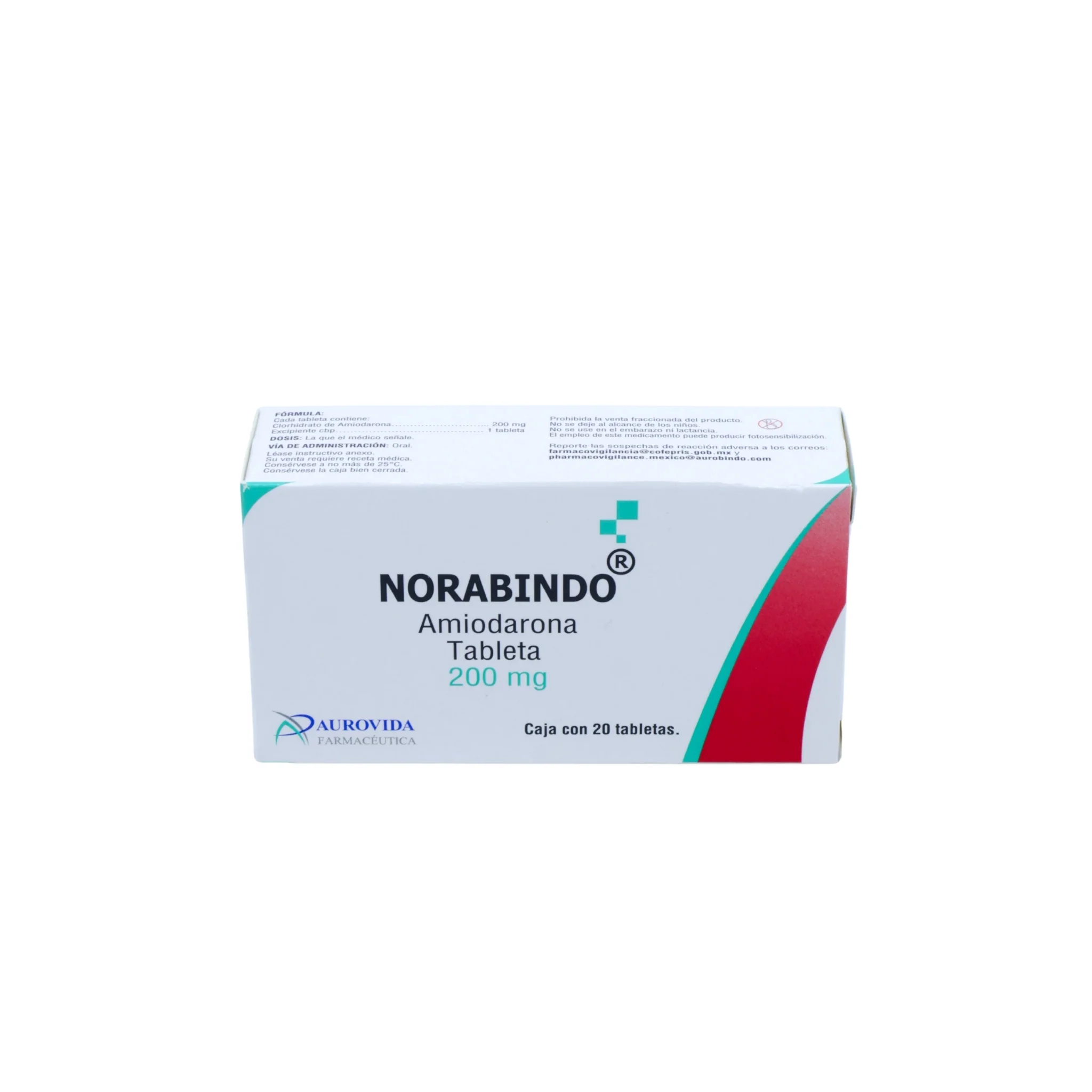Norabindo 200 mg Amiodarona, 20 Tabletas - Image 3