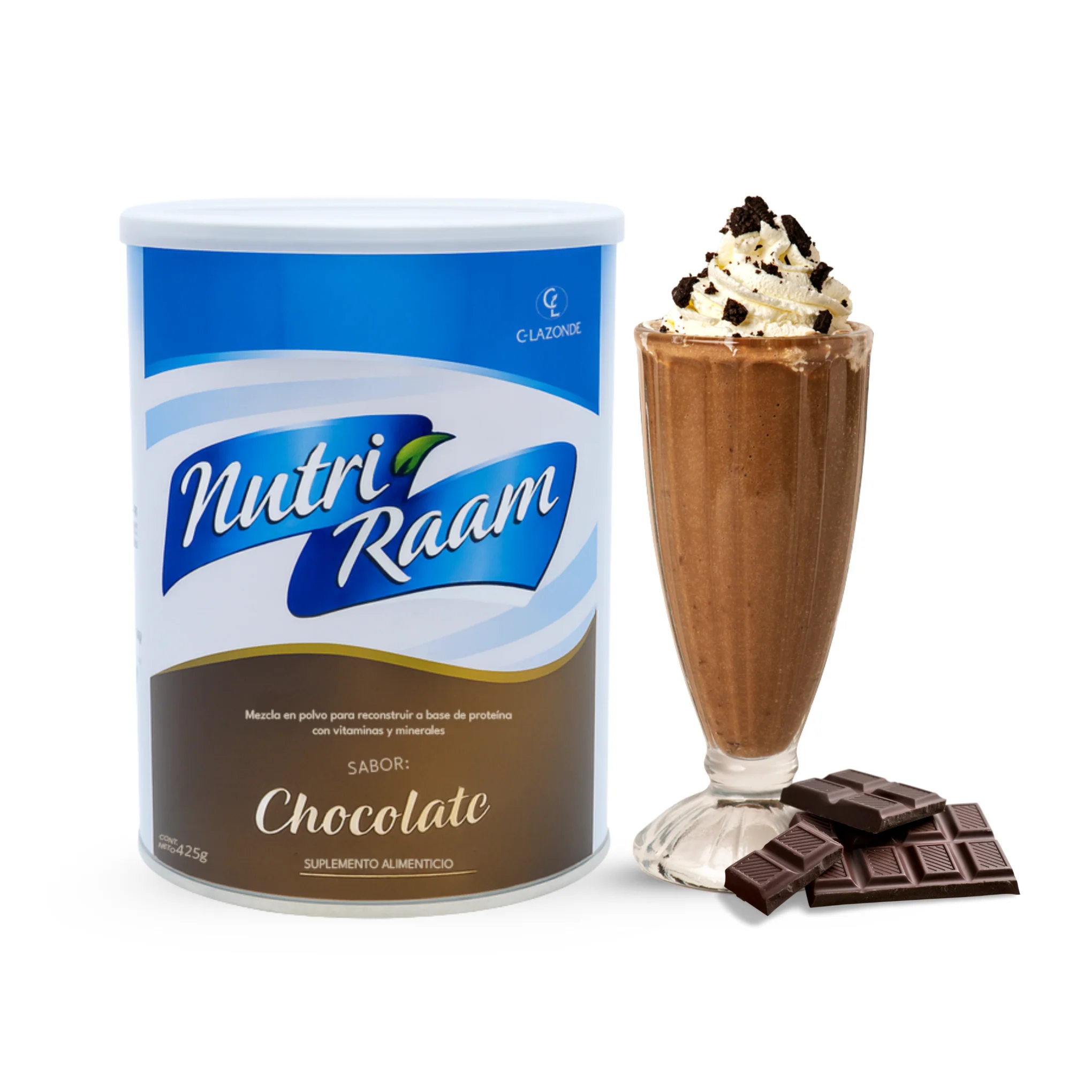 Proteína de Chocolate Nutri Raam – Suplemento Alimenticio con Vitaminas y Minerales | 425 g - Image 5