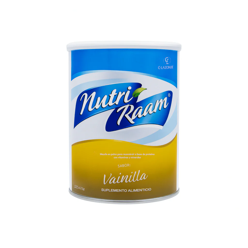 Proteína de Vainilla Nutri Raam – Suplemento Alimenticio con Vitaminas y Minerales | 425 g - Image 4