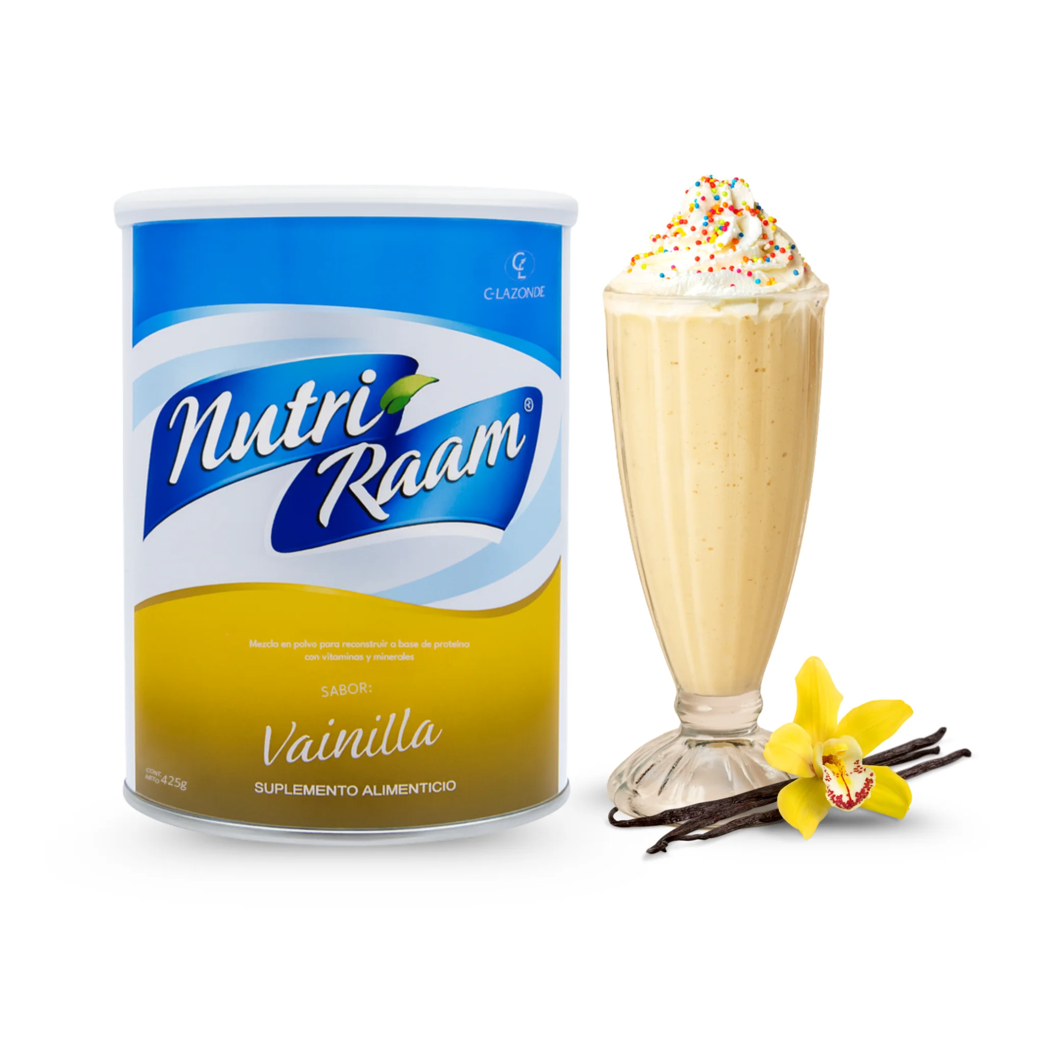 Proteína de Vainilla Nutri Raam – Suplemento Alimenticio con Vitaminas y Minerales | 425 g - Image 5