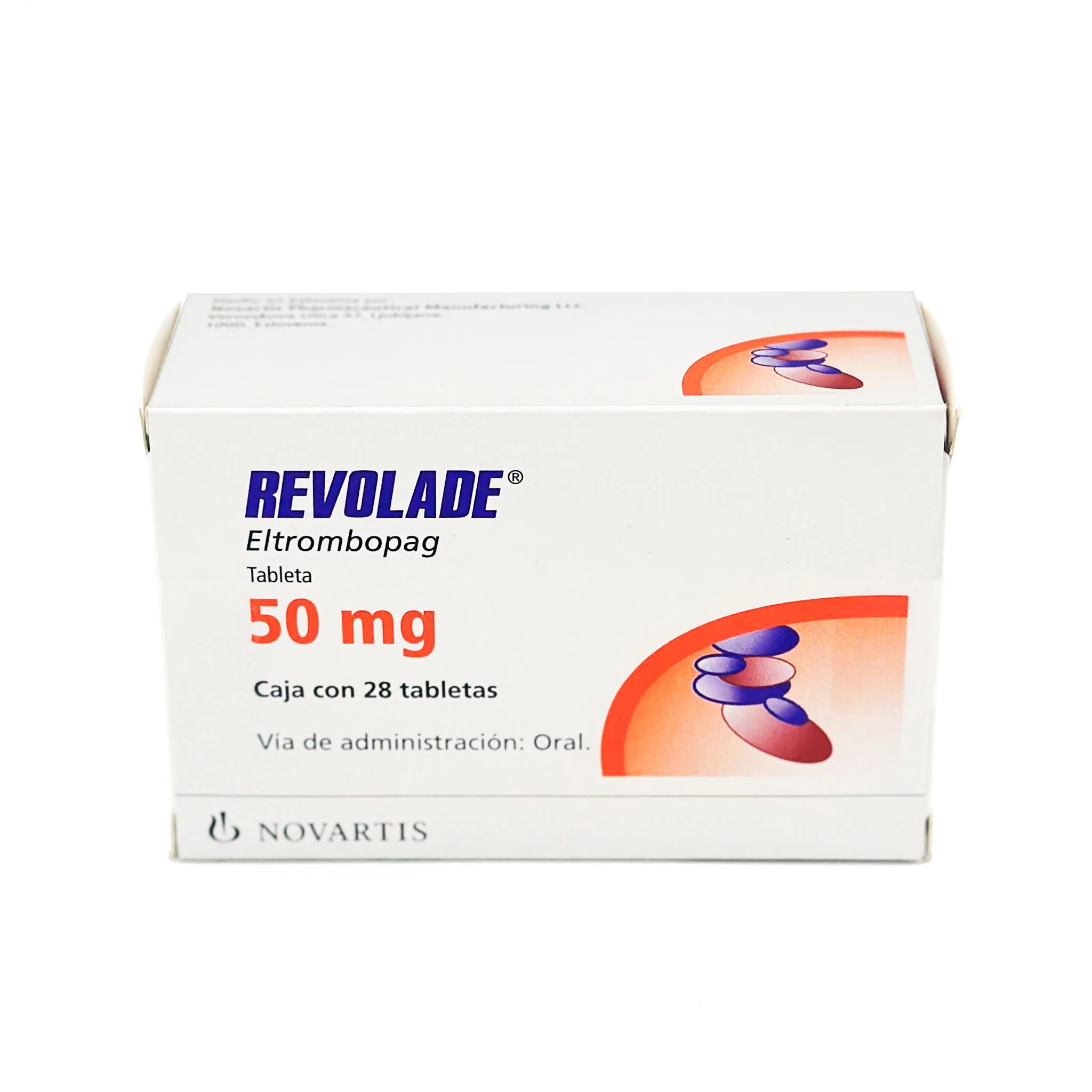 Revolade 50 mg Eltrombopag Caja con 28 tabletas - Image 3