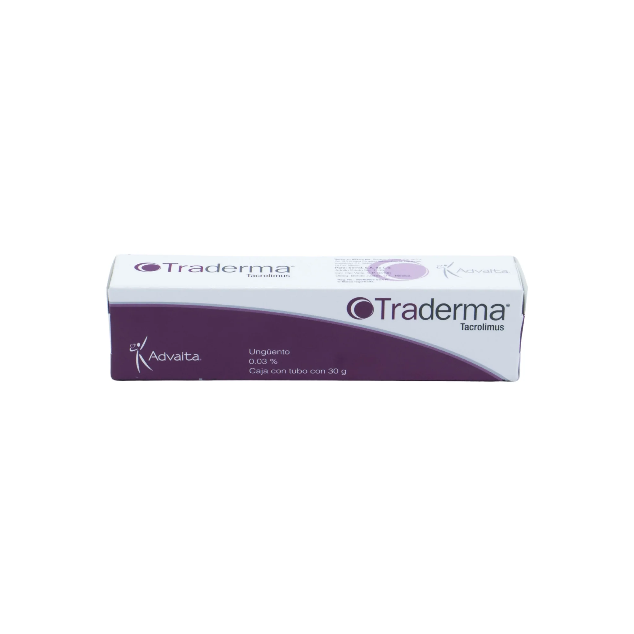 Traderma Tacrolimus Ungüento 0.03%, Caja con tubo con 30 g - Image 3