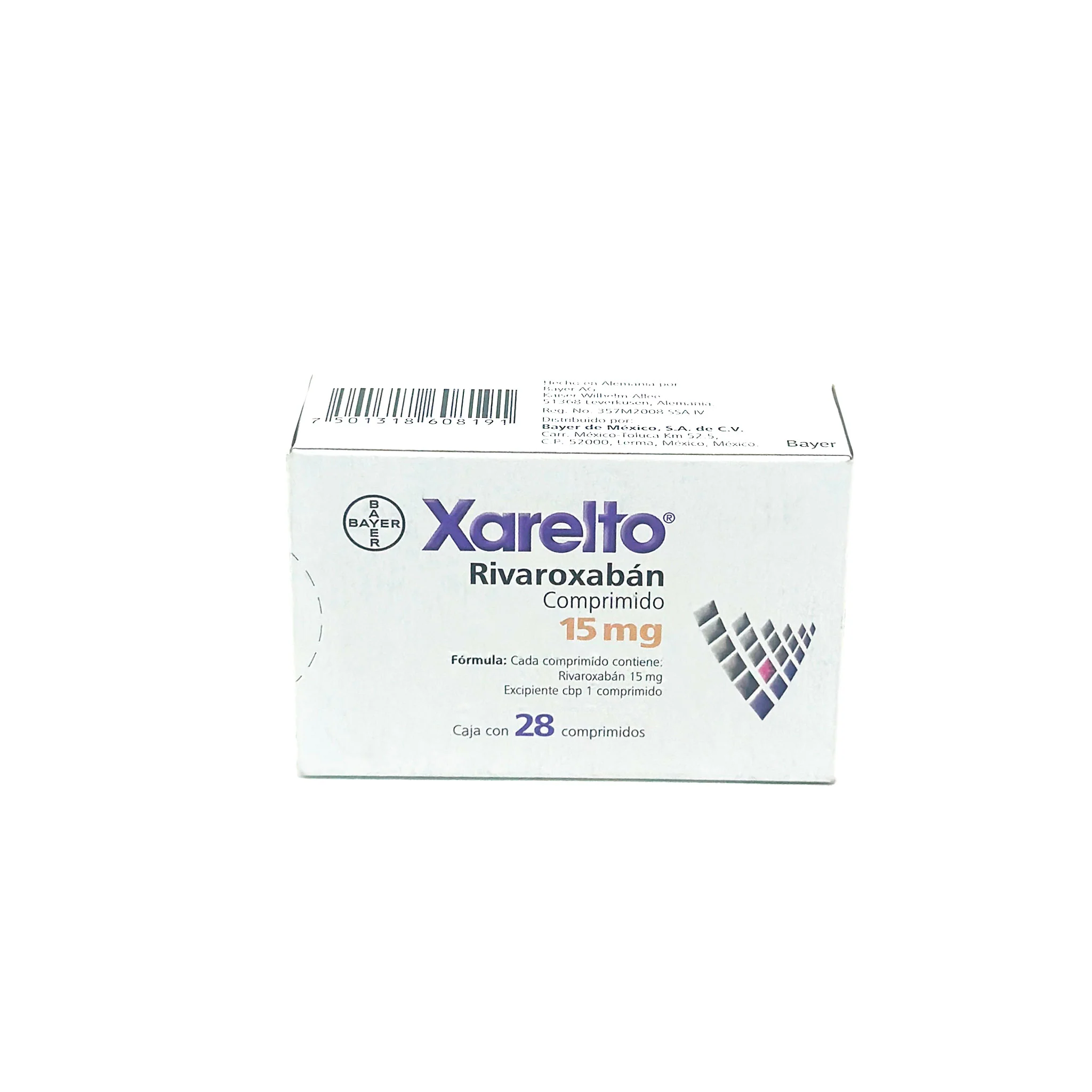 Xarelto 15 mg Caja C/ 28 comprimidos Rivaoxabán - Image 3