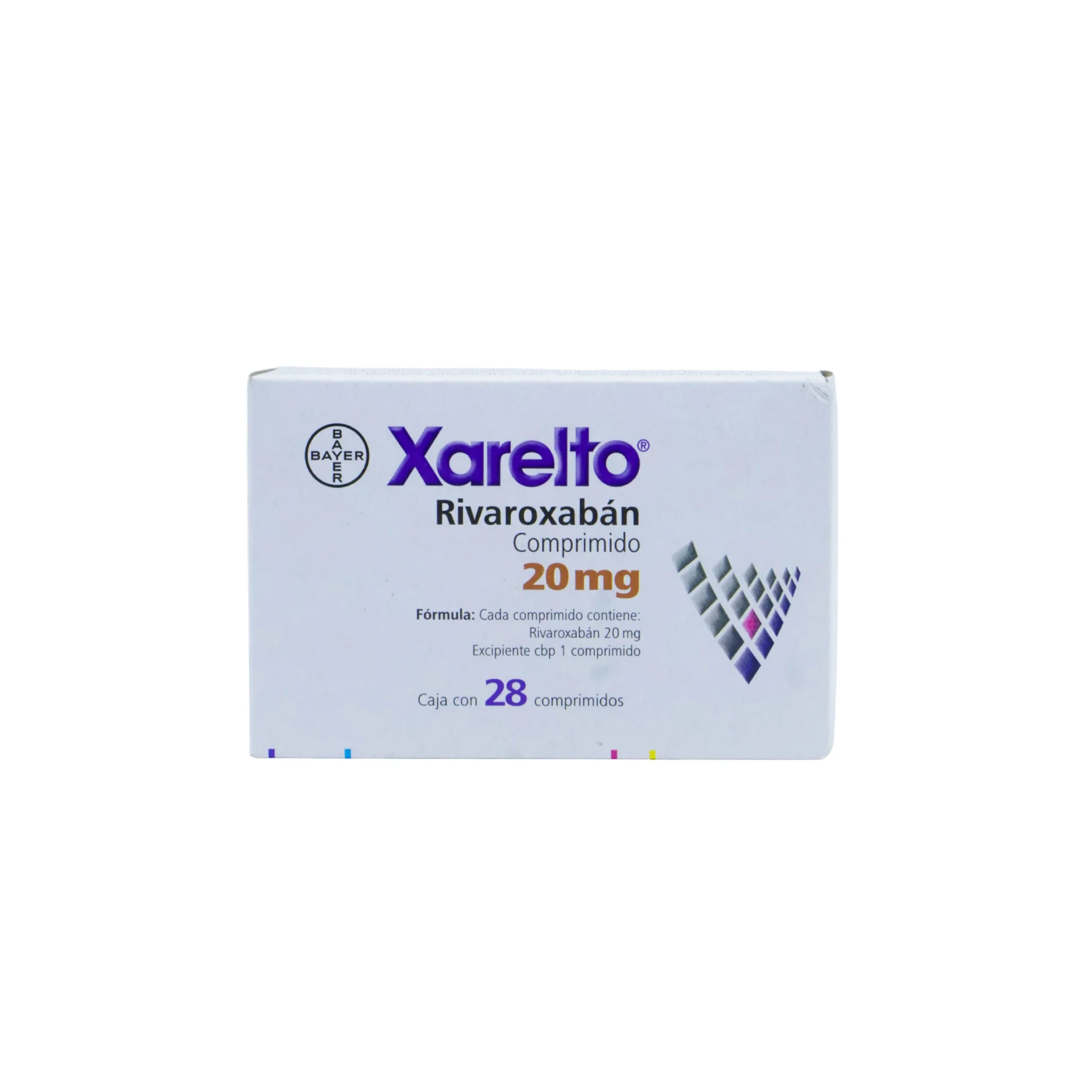 Xarelto Rivaroxabán 20 mg, Caja con 28 comprimidos - Image 4