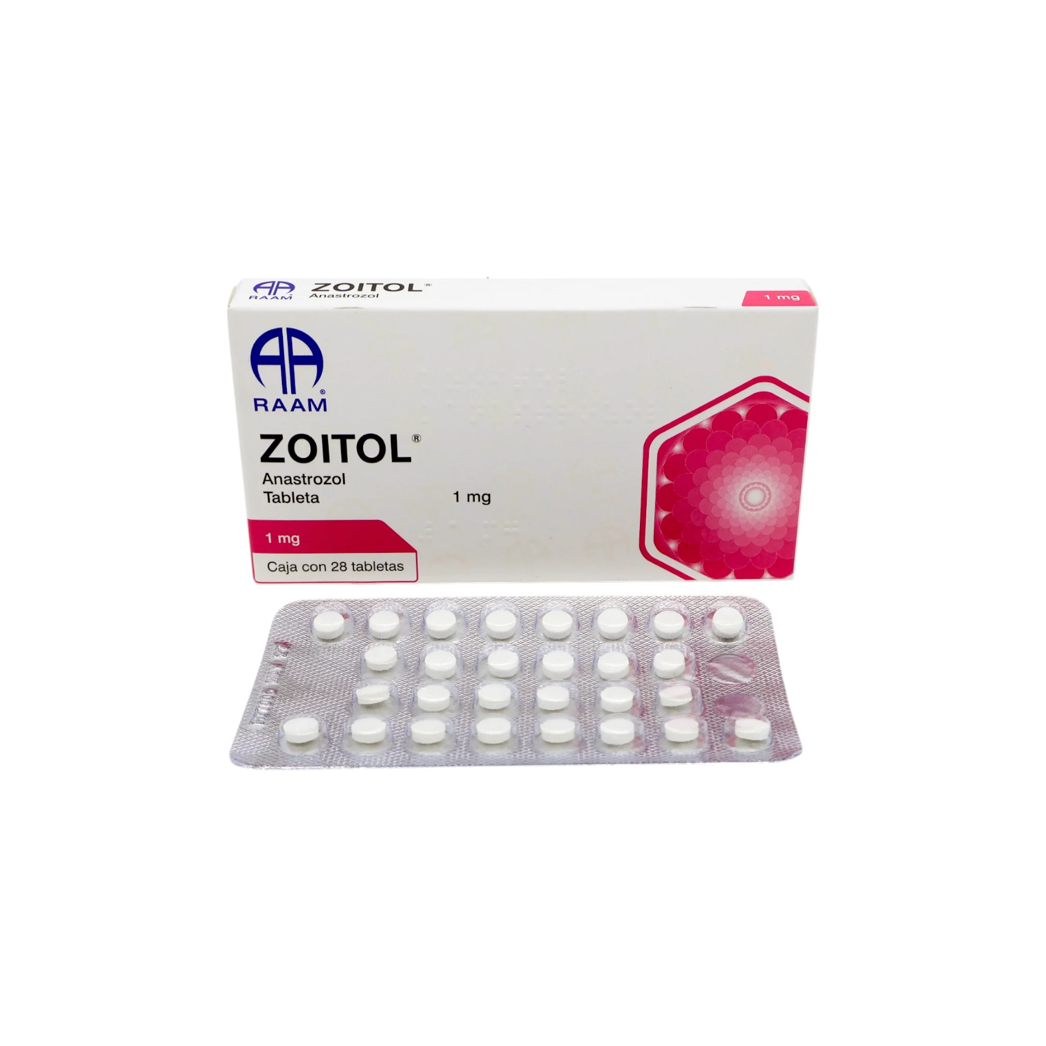 Zoitol Anastrozol de 1 mg, 28 Tabletas - Image 5
